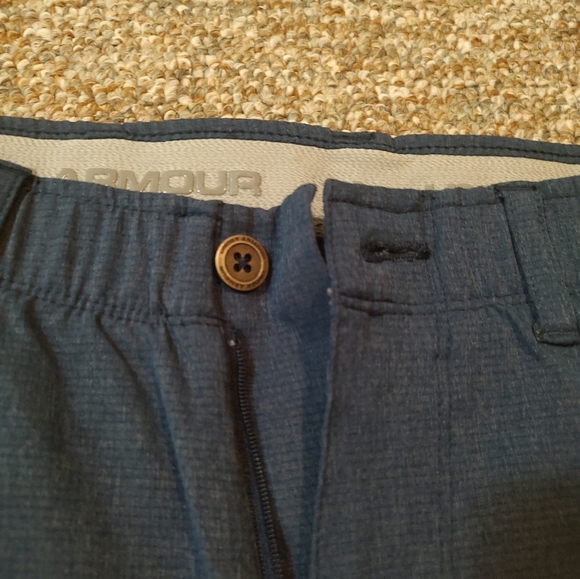 Under Armour Men's Golf Stretch Shorts 30' waist Blue - Picture 2 of 8